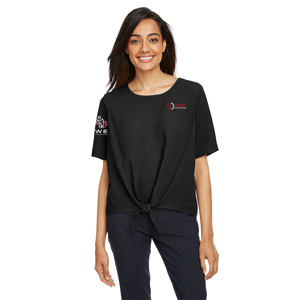 WE - Devon & Jones Ladies' Perfect Fit™ Tie-Front Blouse - DP617W