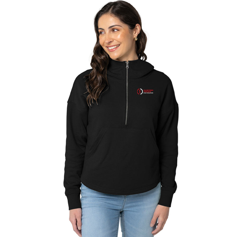 Charles River Women's Willow Scallop Hem Hoodie - 5527