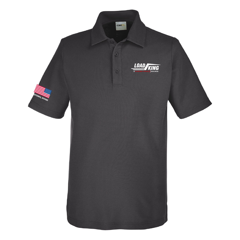 Load King Veteran - CORE365 Men's Tall Fusion ChromaSoft™ Pique Polo - CE112T Carbon