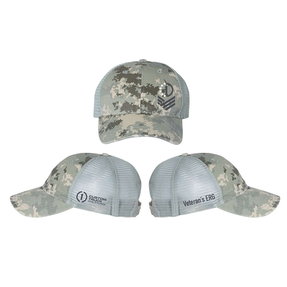 Veteran Hat - Richardson - Garment Washed Printed Trucker Cap - 111P