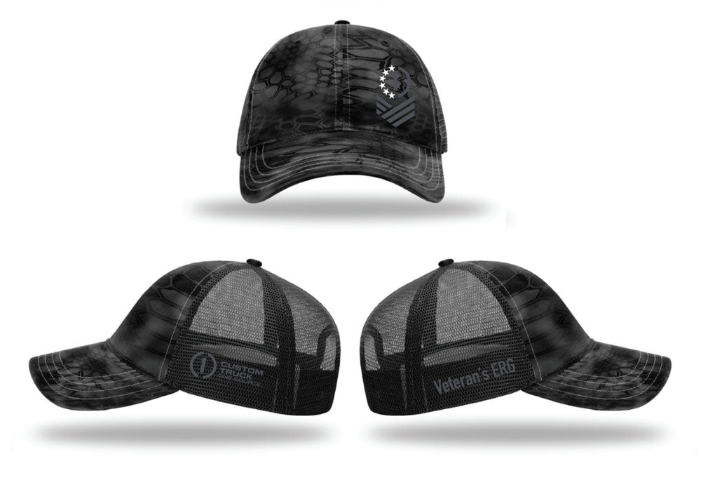 Veteran Hat - Richardson - Garment Washed Printed Trucker Cap - 111P