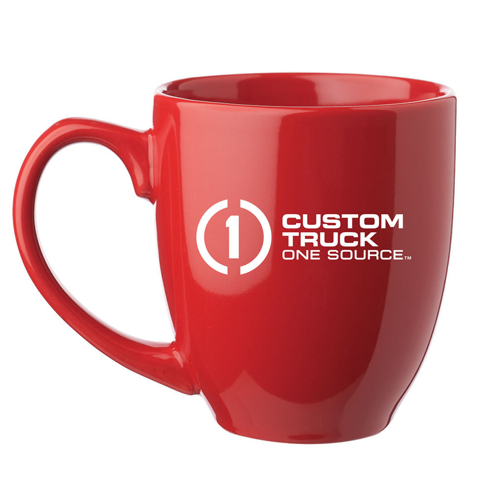 Red - 16 Oz. Bistro Glossy Coffee Mug