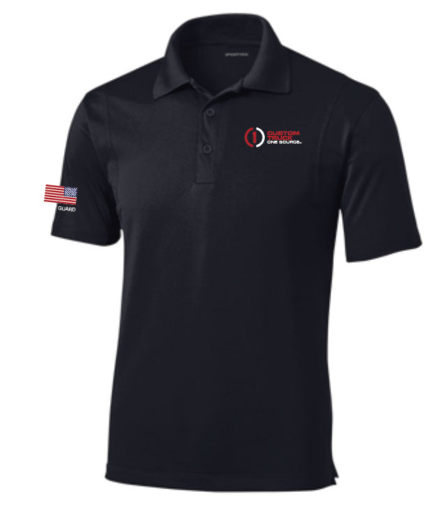 CTOS VETERAN - Sport-Tek® Micropique Sport-Wick® Polo - ST650 Black