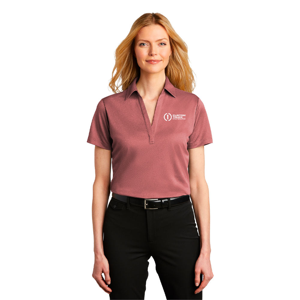 Port Authority® Ladies Heathered Silk Touch™ Performance Polo - LK542