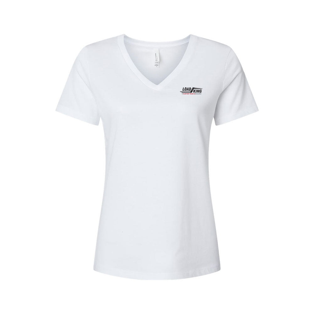 Women's Relaxed Heather CVC V-Neck Tee - 6405CVC