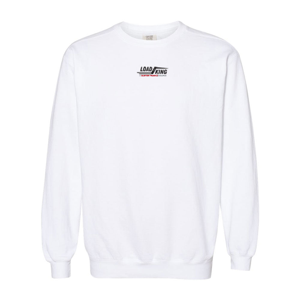 Center Chest Logo - Unisex Garment-Dyed Crewneck Sweatshirt - 1566