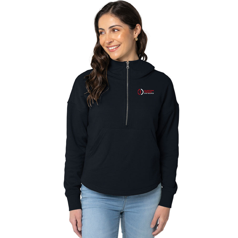 Charles River Women's Willow Scallop Hem Hoodie - 5527