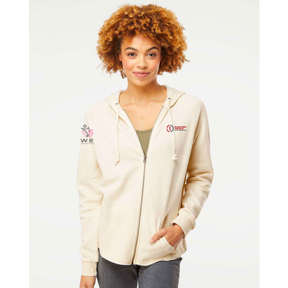 WE - Independent Trading Co. - Women's California Wave Wash Full-Zip Hooded Sweatshirt - PRM2500Z