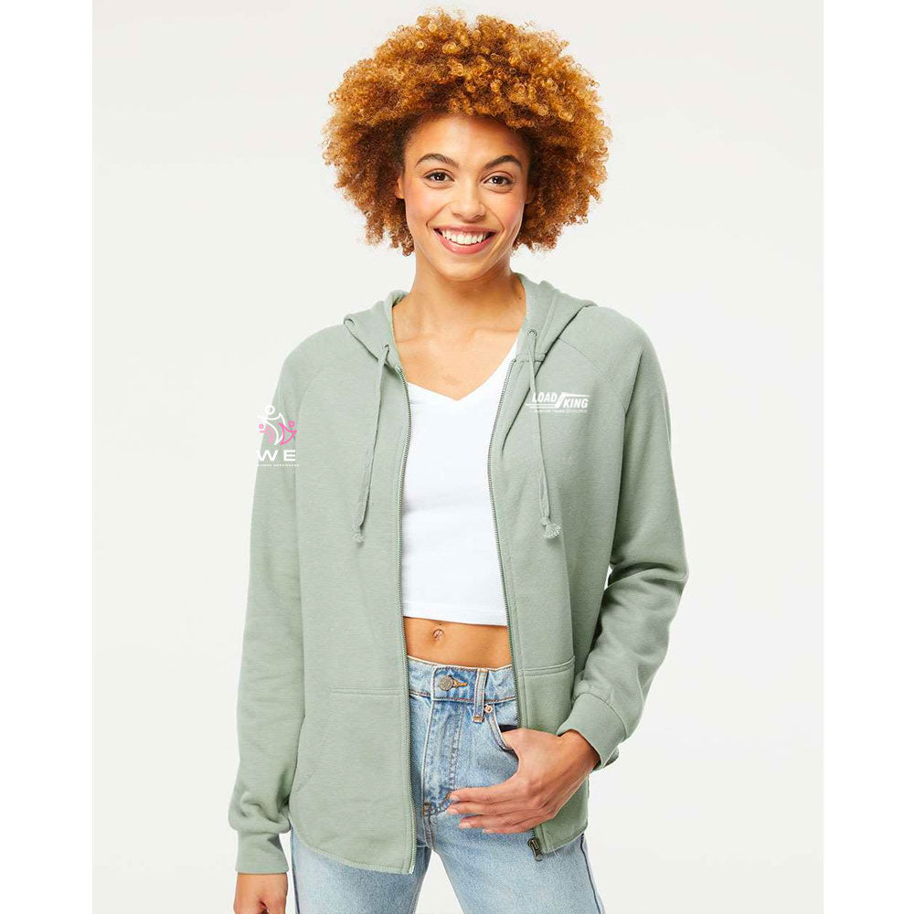 WE - Independent Trading Co. - Women's California Wave Wash Full-Zip Hooded Sweatshirt - PRM2500Z