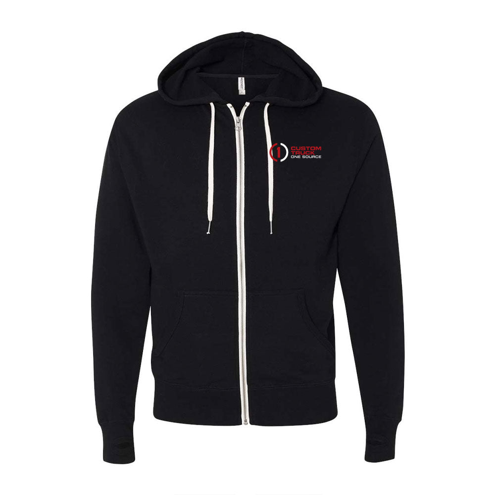 Independent Trading Co. - Unisex Heathered French Terry Full-Zip Hooded Sweatshirt - PRM90HTZ