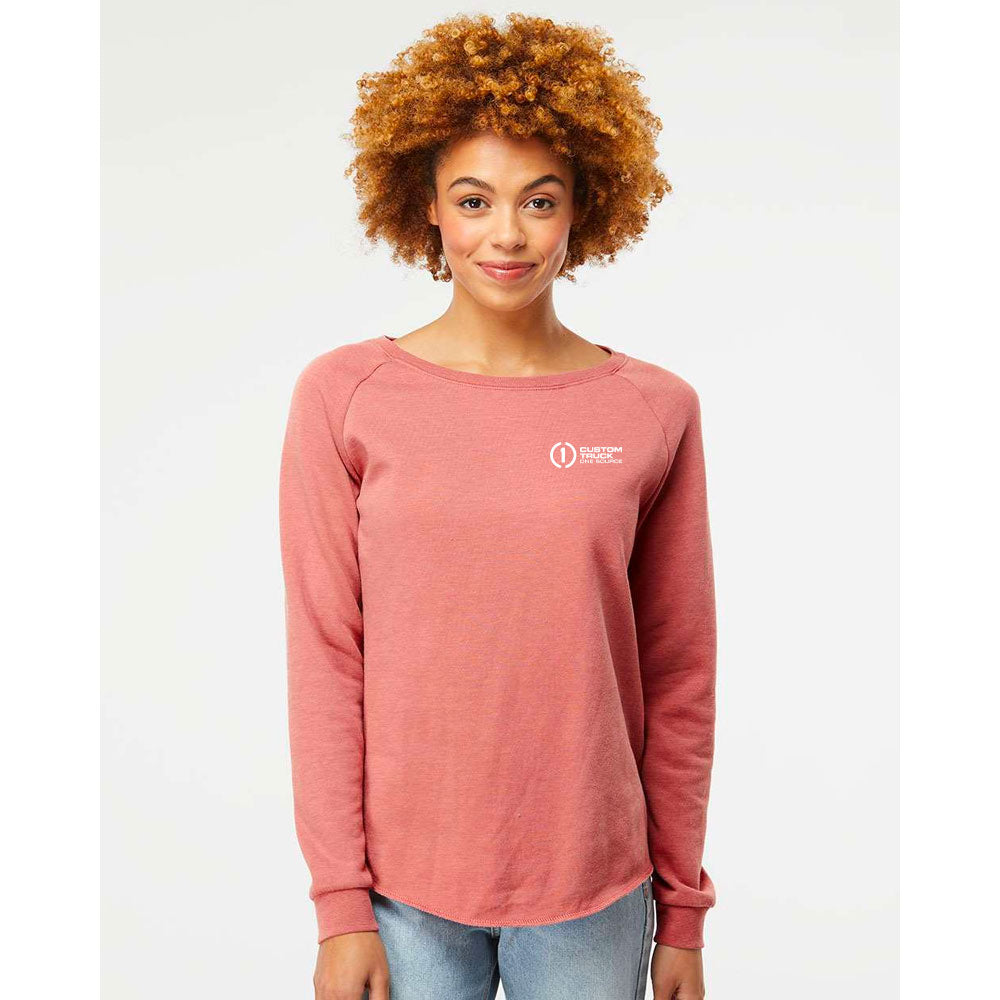 Independent Trading Co. Women's California Wave Wash Crew - PRM2000