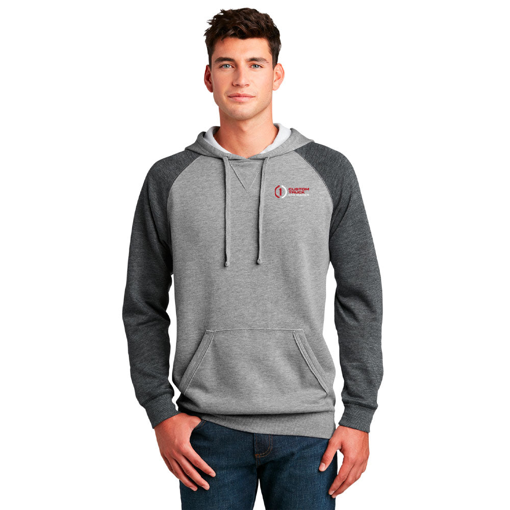 District ® Lightweight Fleece Raglan Hoodie - DT196
