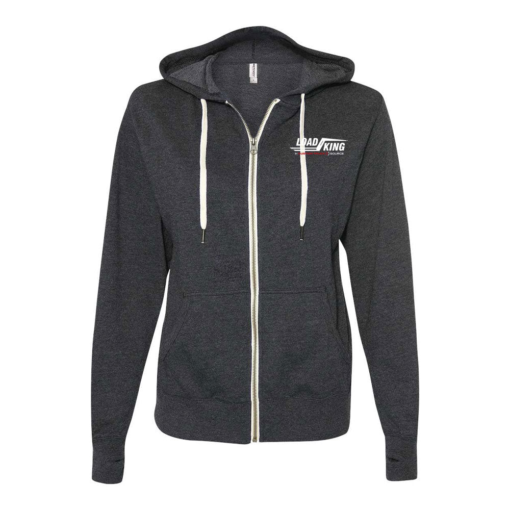 Independent Trading Co. - Unisex Heathered French Terry Full-Zip Hooded Sweatshirt - PRM90HTZ