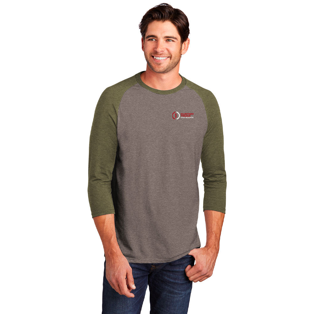 District ® Perfect Tri ® 3/4-Sleeve Raglan - DM136