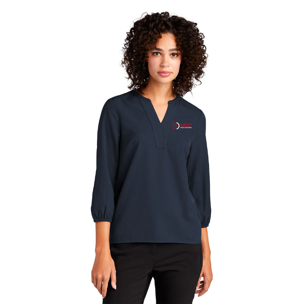 Mercer+Mettle™ Women's Stretch Crepe 3/4-Sleeve Blouse - MM2011