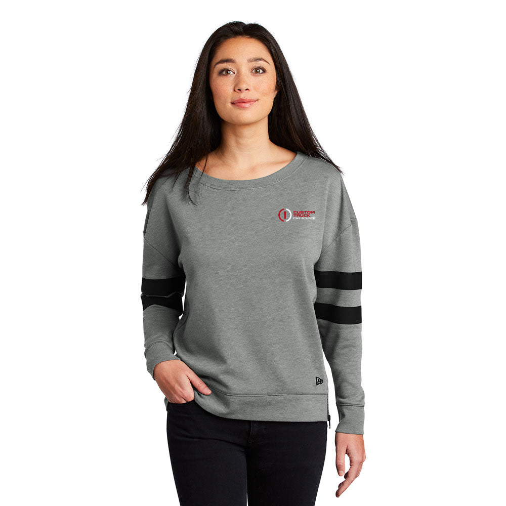 New Era Ladies Tri-Blend Fleece Varsity Crew - LNEA513