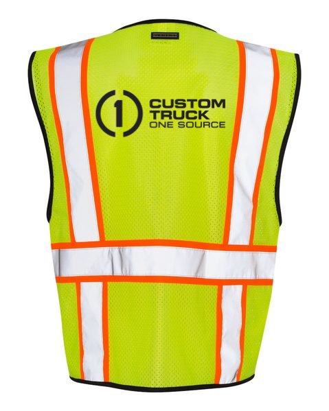 Kishigo - Economy Contrasting Vest with Zippered Front - 1527-1528