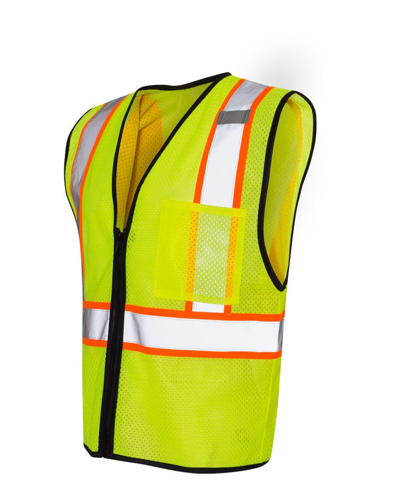 Kishigo - Economy Contrasting Vest with Zippered Front - 1527-1528