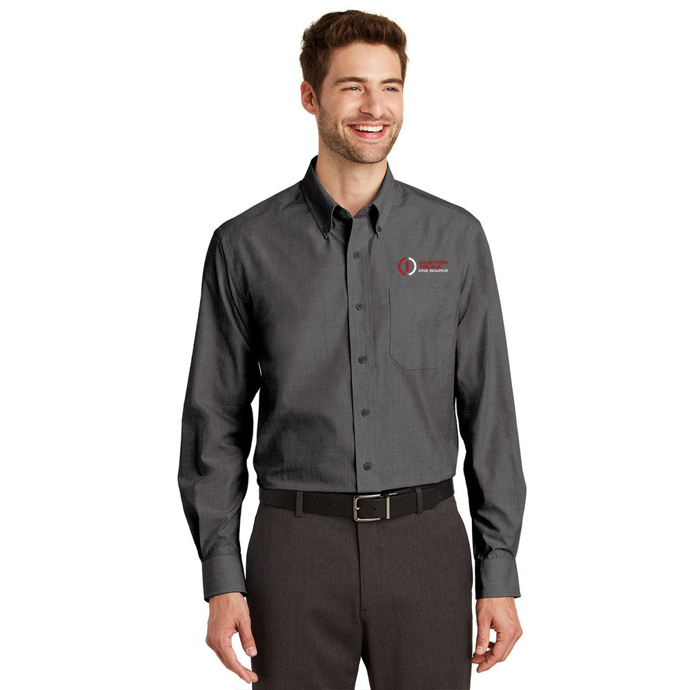Port Authority® Tall Crosshatch Easy Care Shirt - TLS640