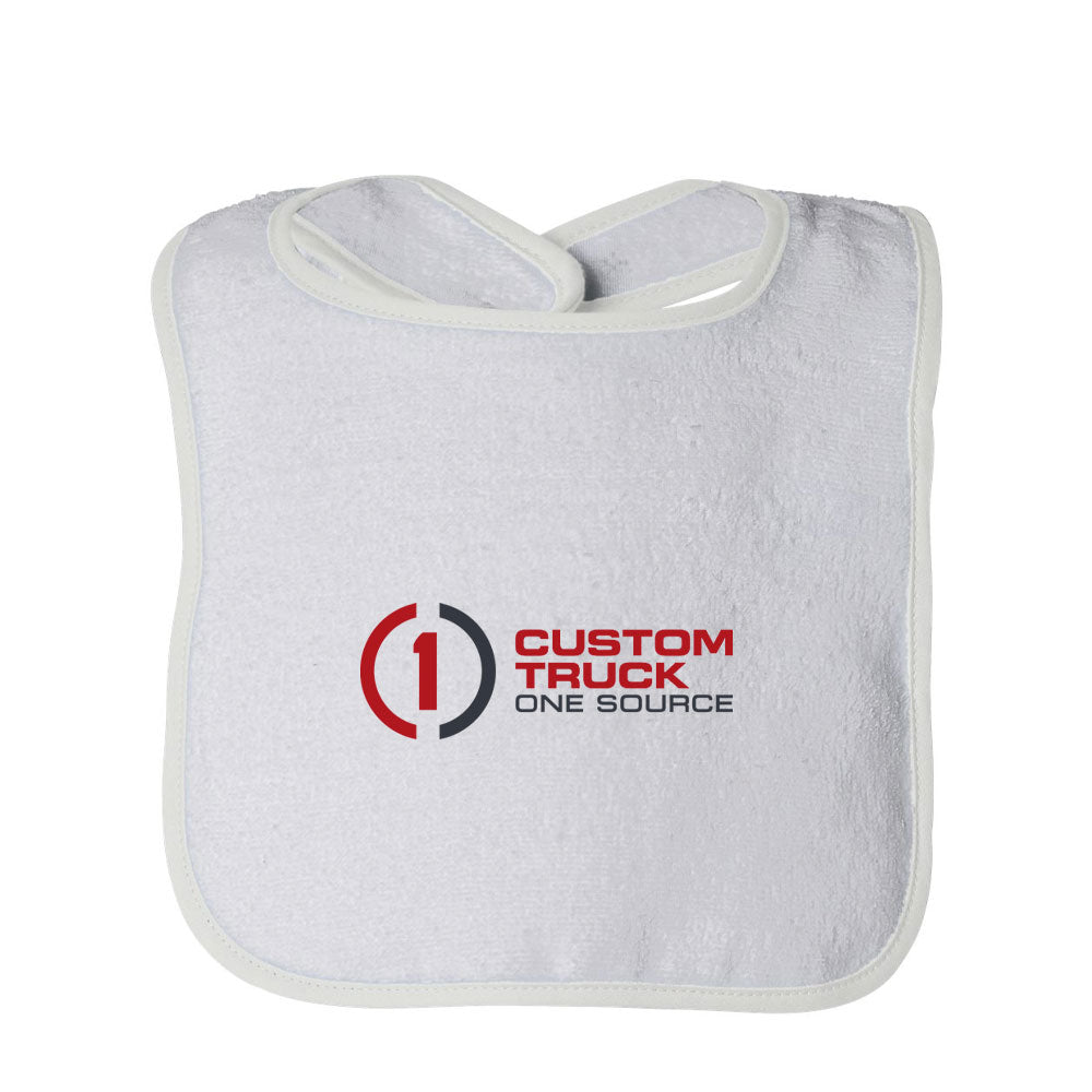 Rabbit Skins - Infant Contrast Trim Terry Bib - 1003