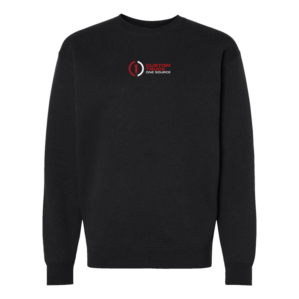 Center Chest Logo - Unisex Heavyweight Crewneck Sweatshirt - IND3000