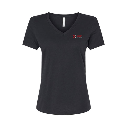 Women's Relaxed Heather CVC V-Neck Tee - 6405CVC