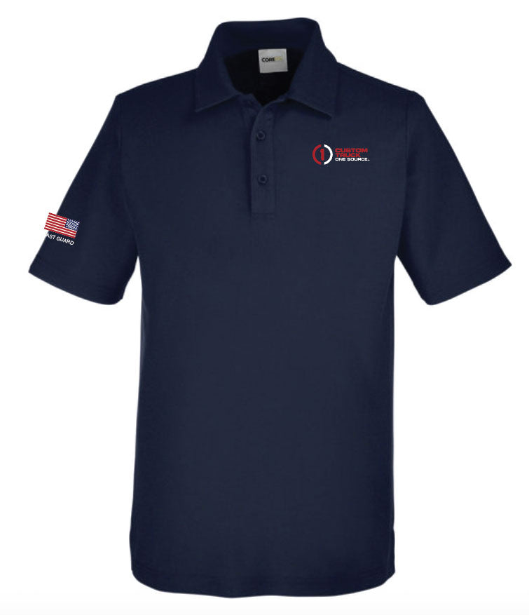 Veteran - CORE365 Men's Tall Fusion ChromaSoft™ Pique Polo - CE112T Classic Navy