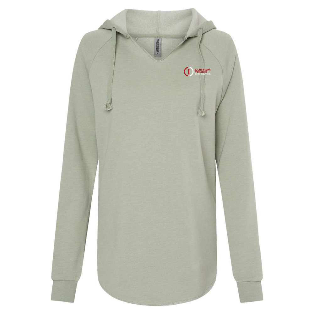 Independent Trading Co. - Women’s Lightweight California Wave Wash Hooded Sweatshirt - PRM2500