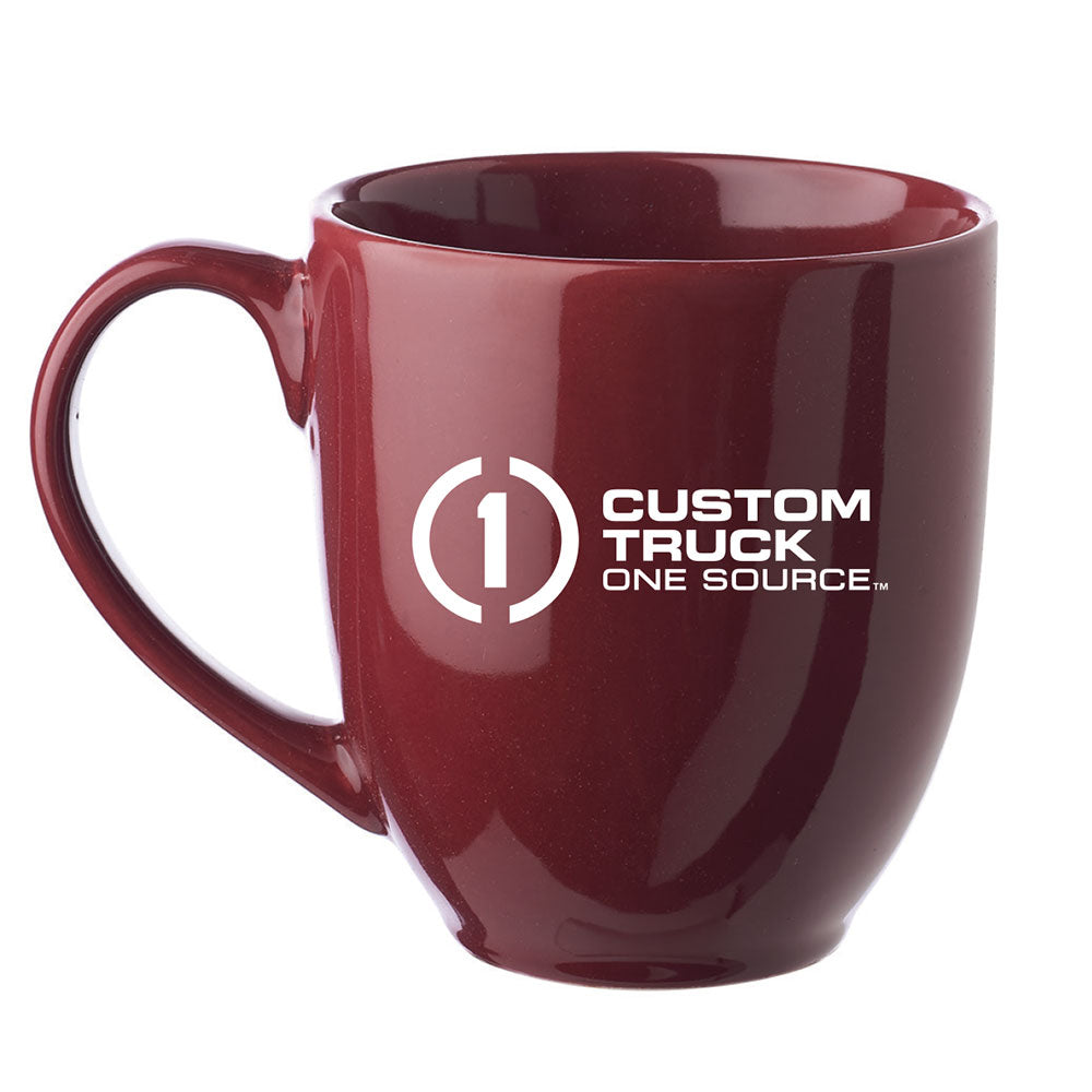 Maroon - 16 Oz. Bistro Glossy Coffee Mug