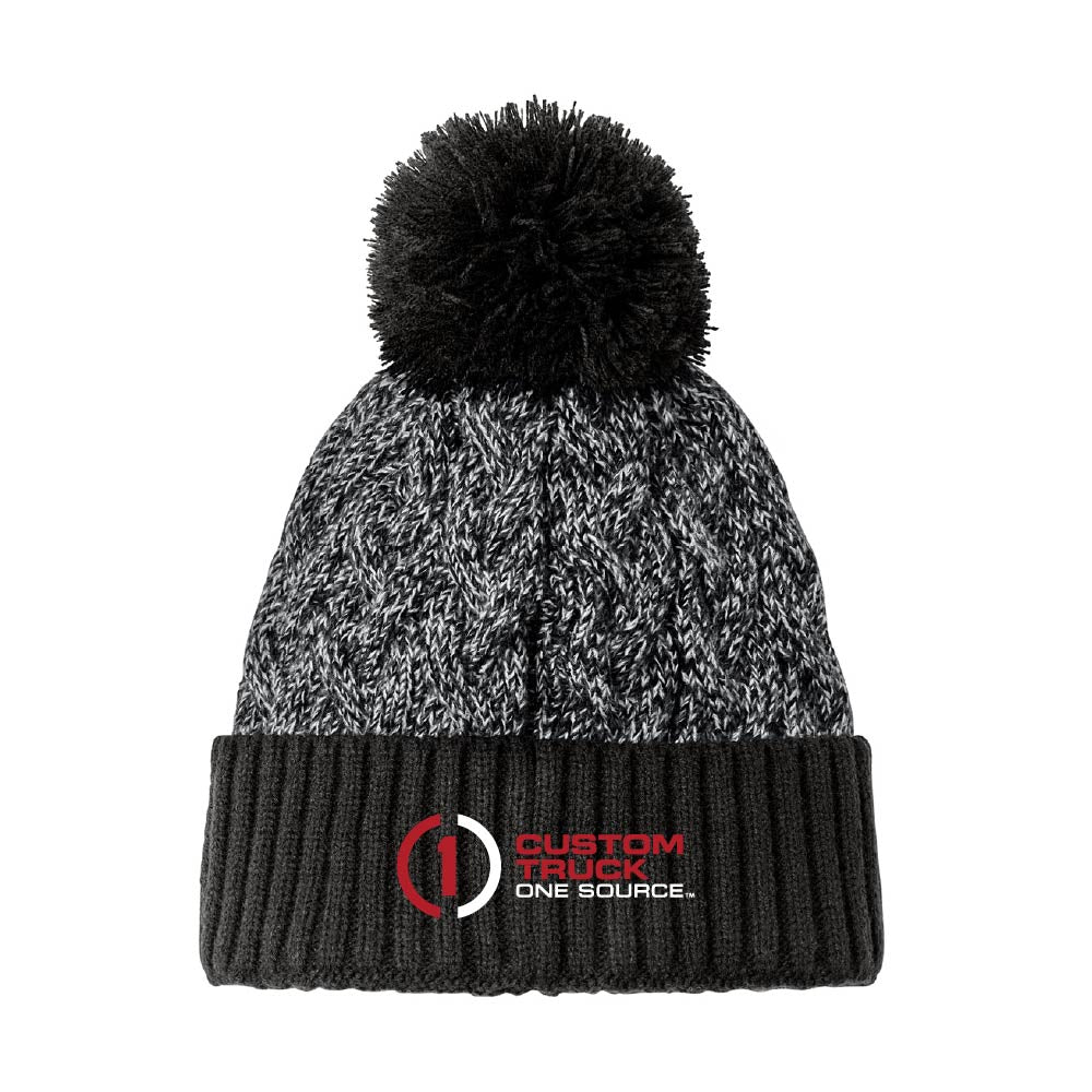 New Era® Marled Knit Pom Beanie - NE910