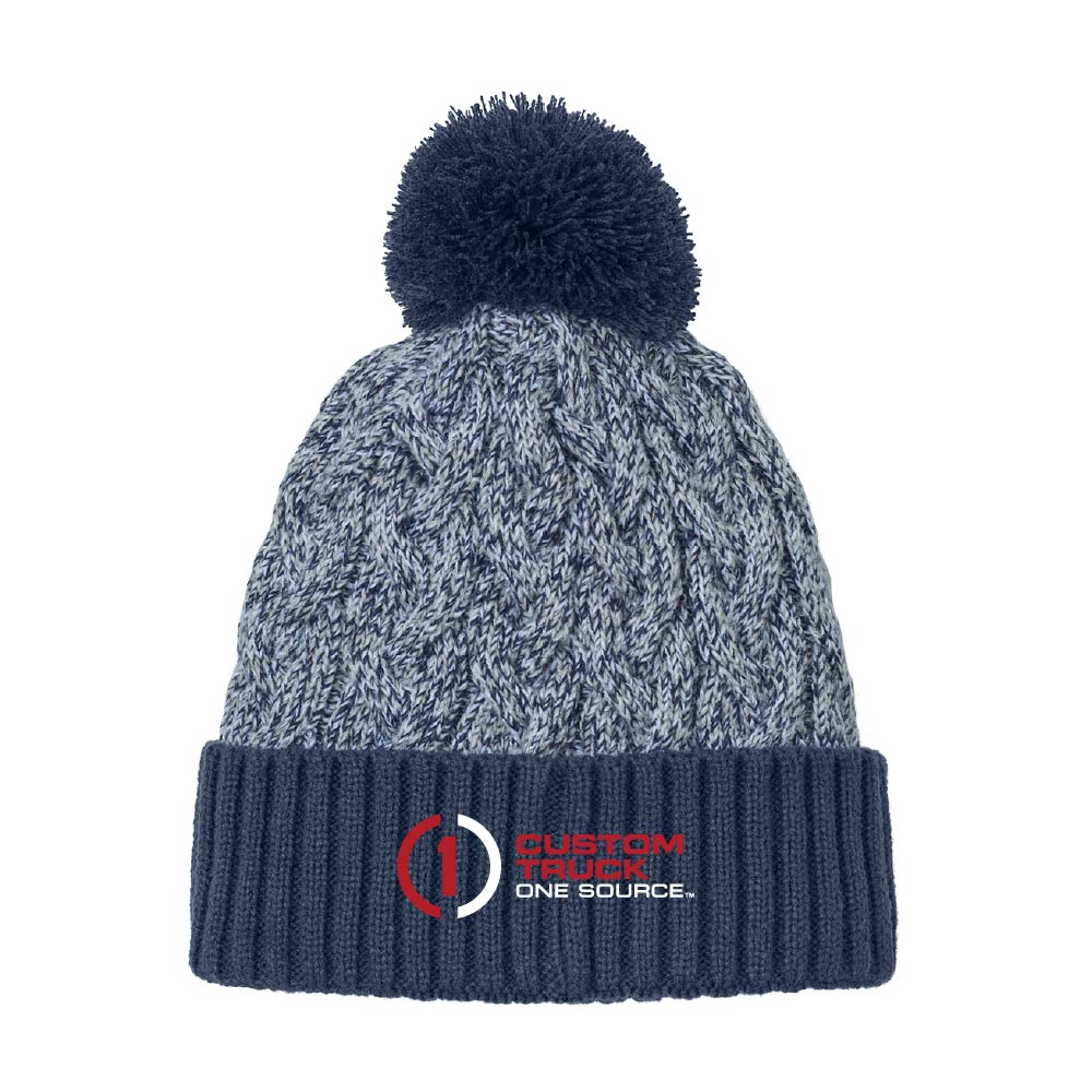 New Era® Marled Knit Pom Beanie - NE910