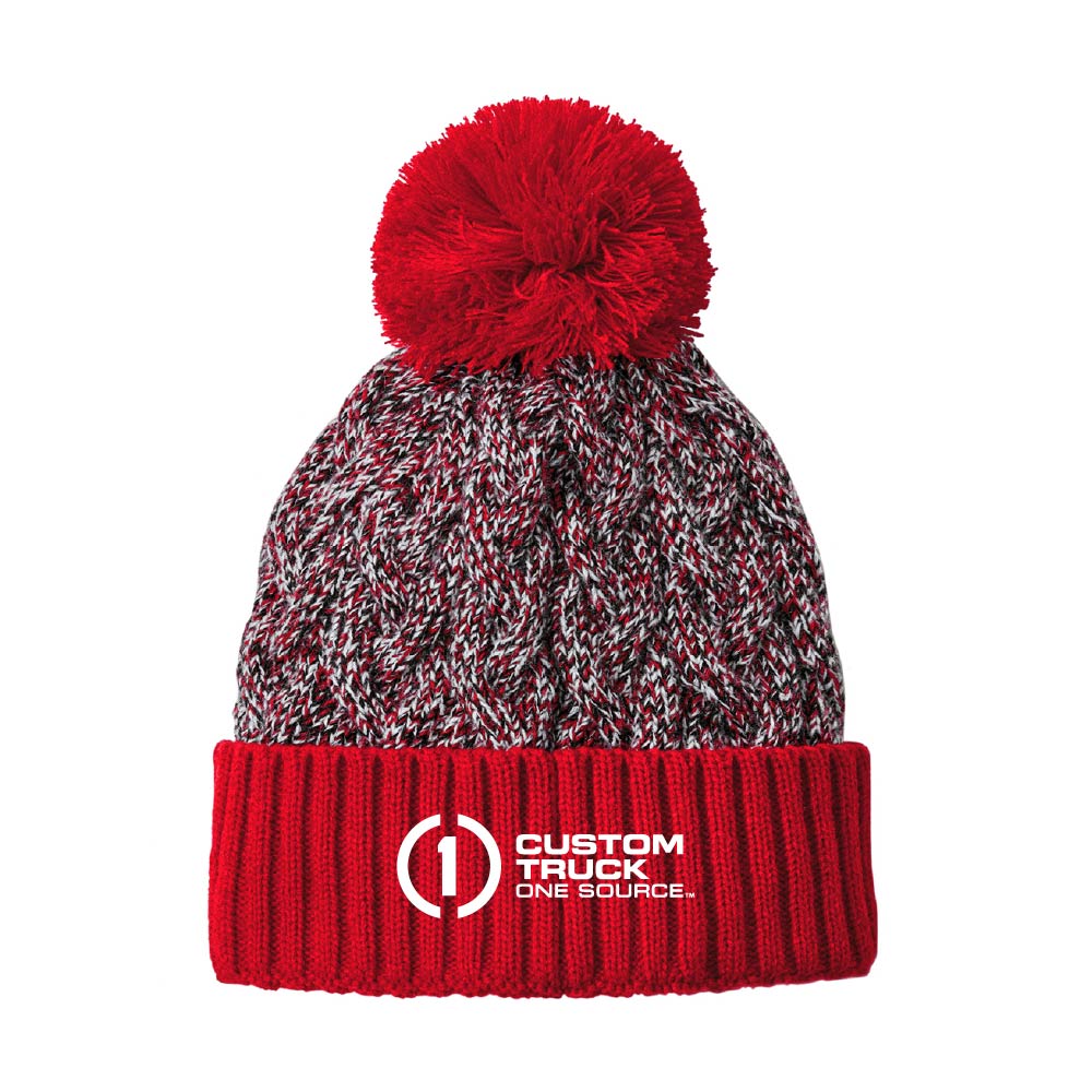 New Era® Marled Knit Pom Beanie - NE910