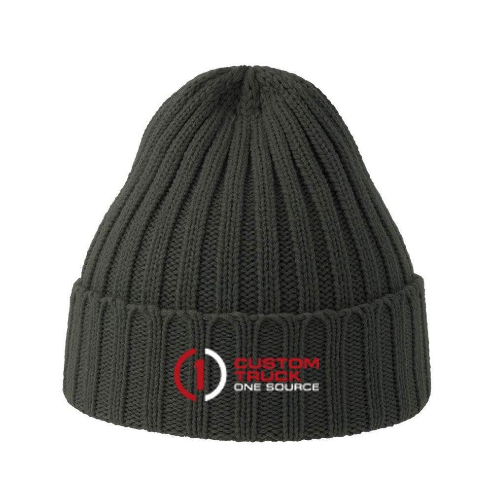 Sustainable Cable Knit Cuffed Beanie - SHORE