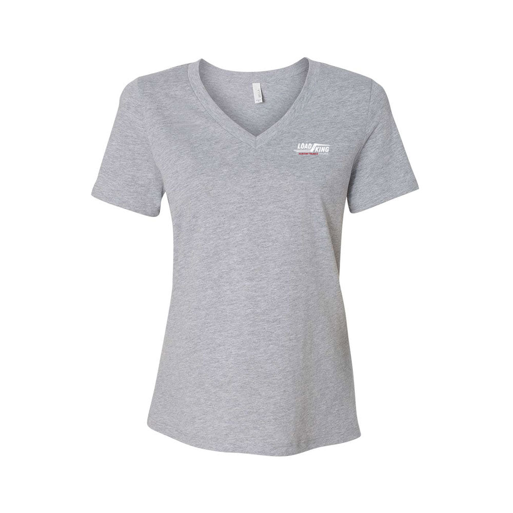 Women's Relaxed Heather CVC V-Neck Tee - 6405CVC