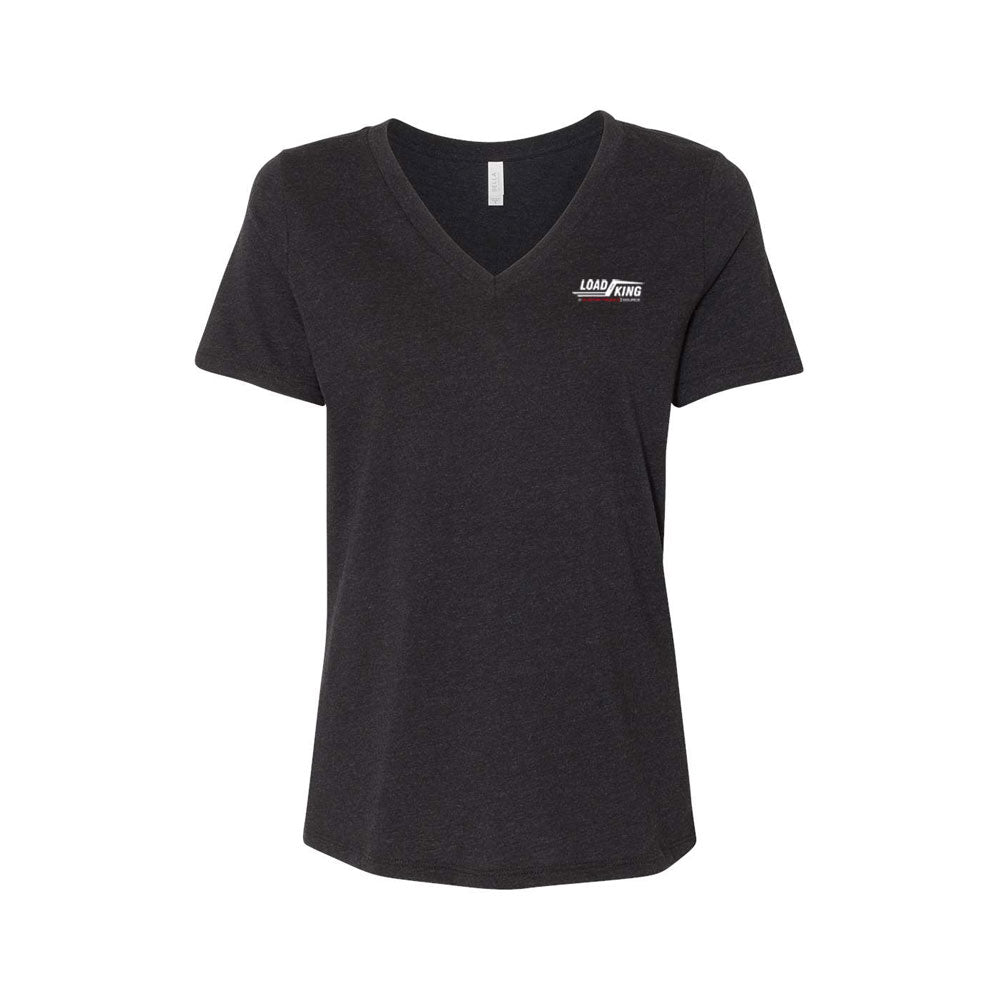 Women's Relaxed Heather CVC V-Neck Tee - 6405CVC