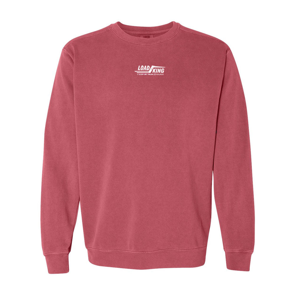 Center Chest Logo - Unisex Garment-Dyed Crewneck Sweatshirt - 1566