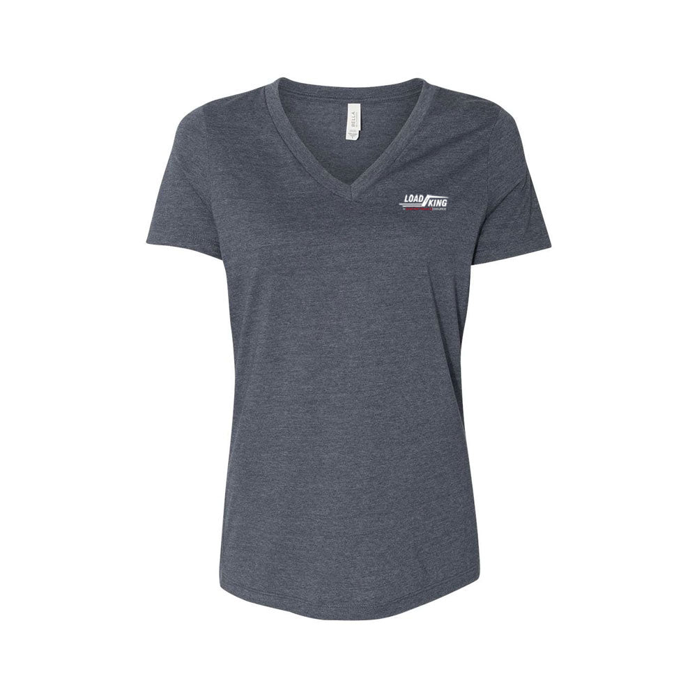 Women's Relaxed Heather CVC V-Neck Tee - 6405CVC