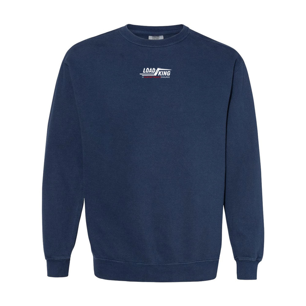 Center Chest Logo - Unisex Garment-Dyed Crewneck Sweatshirt - 1566