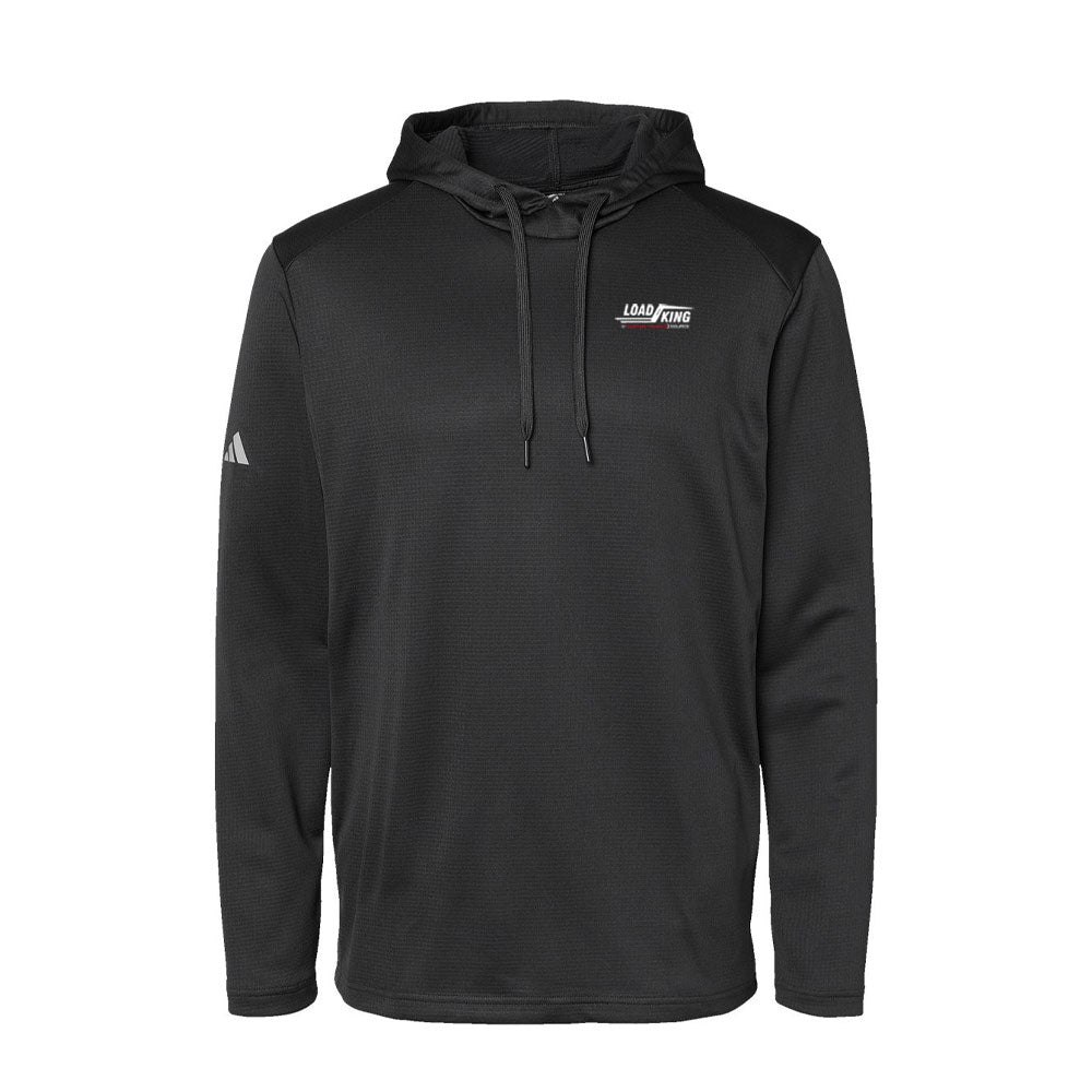 Men's Textured Mixed Media Midweight Hooded Sweatshirt - A530