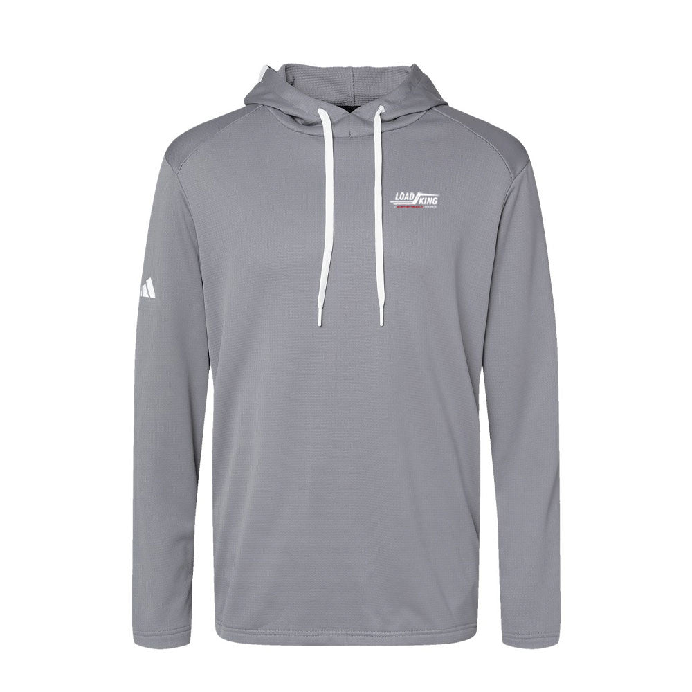 Men's Textured Mixed Media Midweight Hooded Sweatshirt - A530