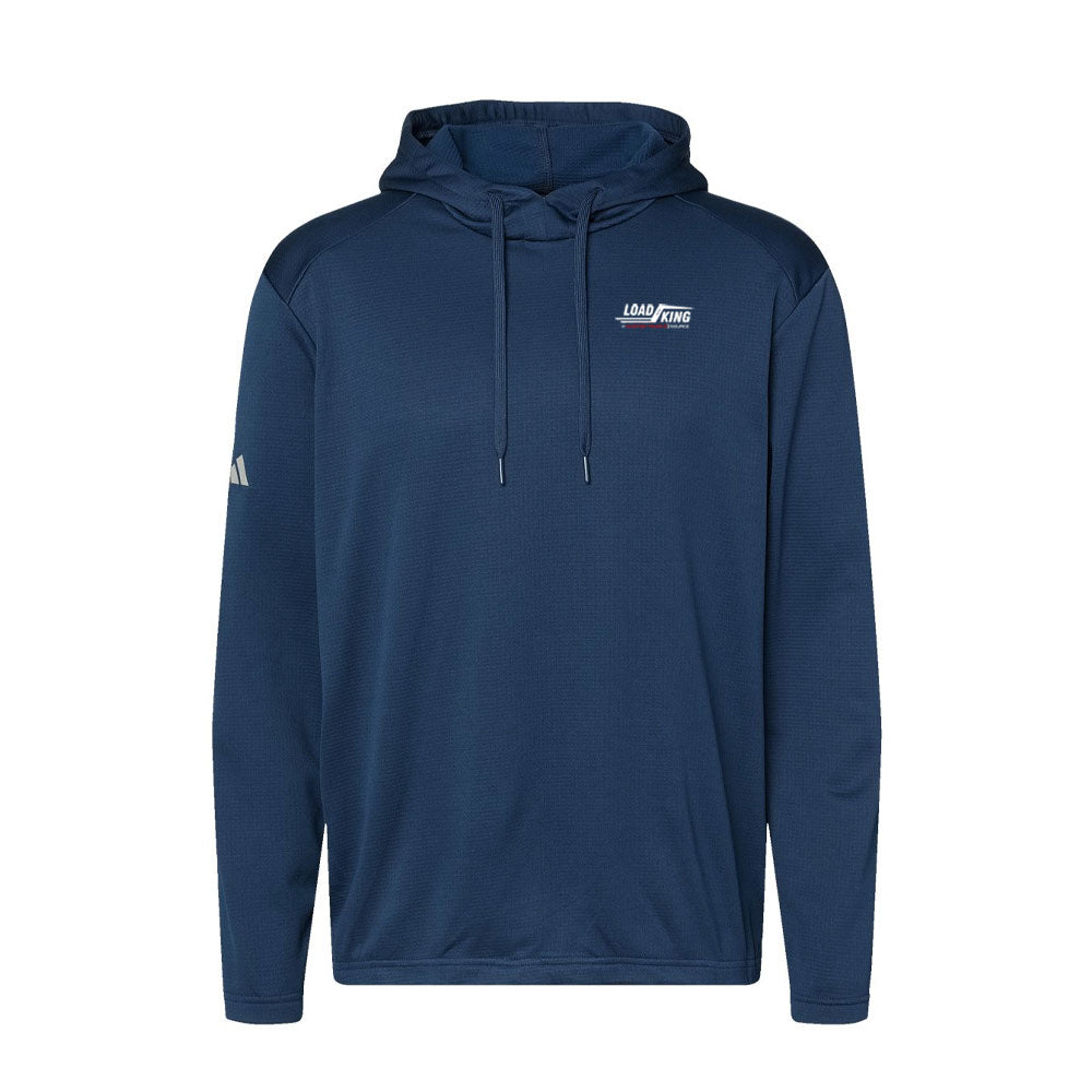 Men's Textured Mixed Media Midweight Hooded Sweatshirt - A530