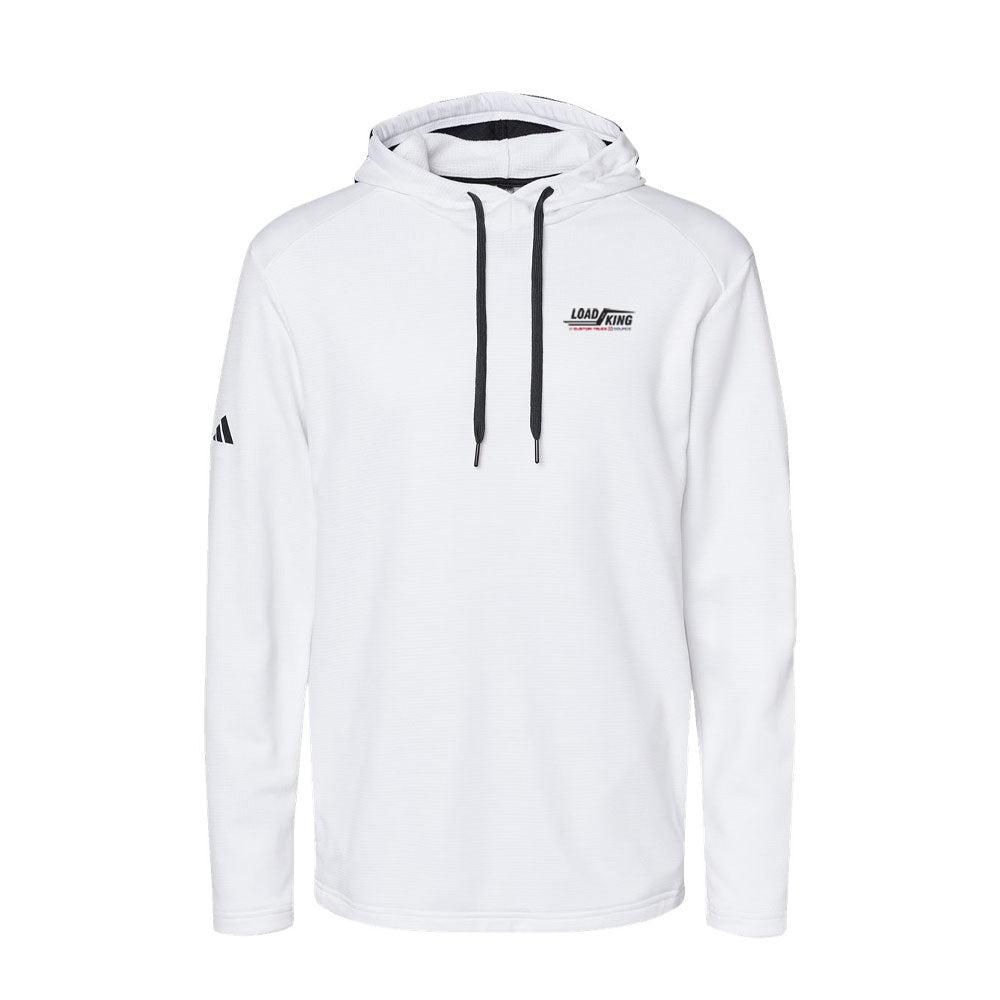 Men's Textured Mixed Media Midweight Hooded Sweatshirt - A530
