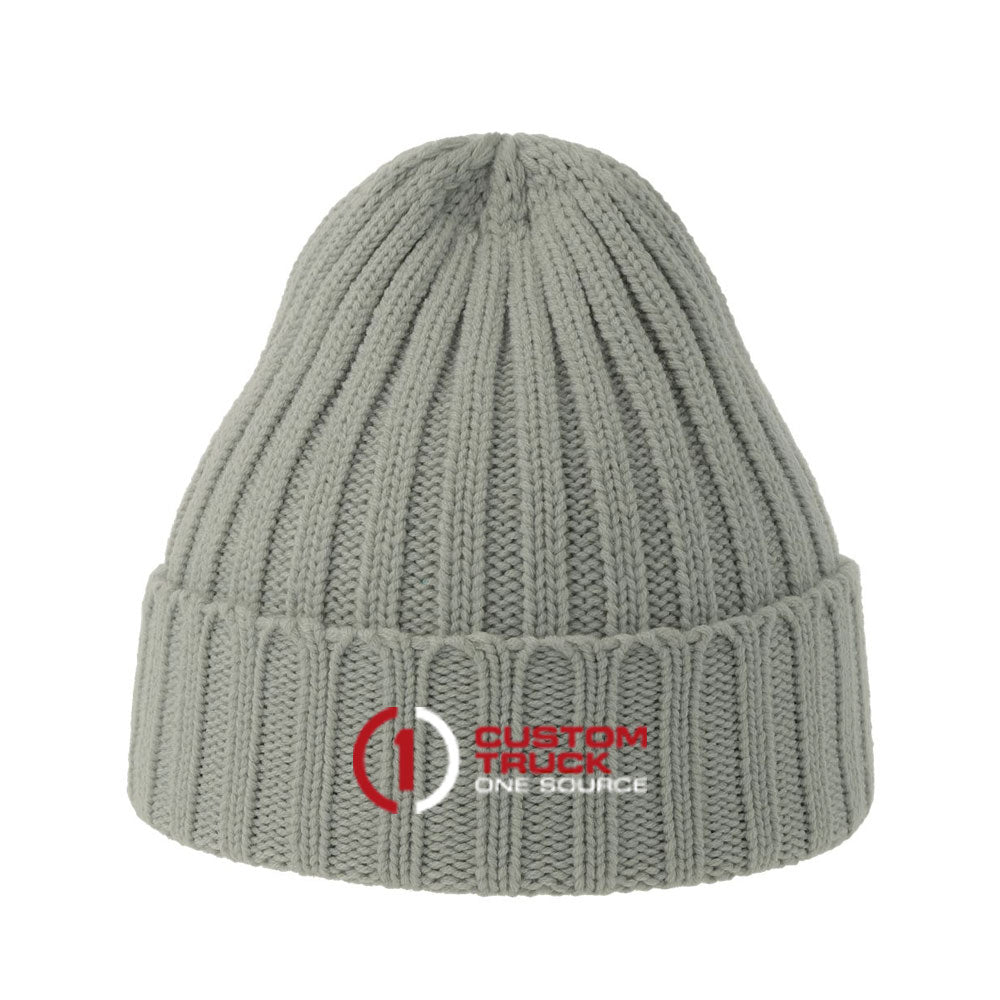 Sustainable Cable Knit Cuffed Beanie - SHORE