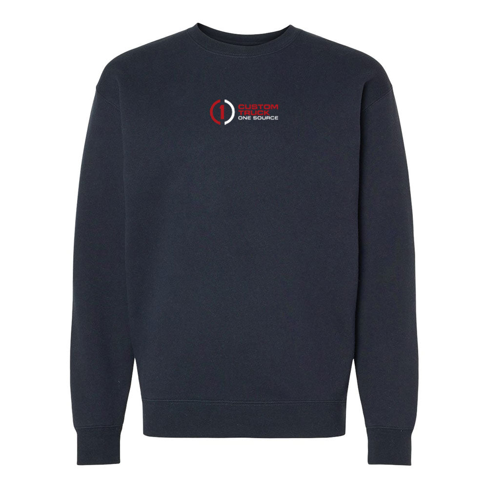 Center Chest Logo - Unisex Heavyweight Crewneck Sweatshirt - IND3000