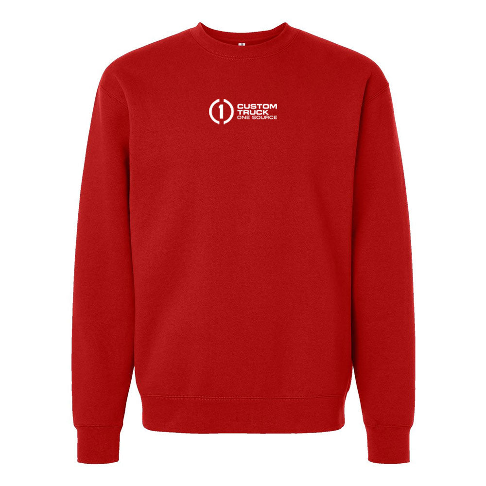 Center Chest Logo - Unisex Heavyweight Crewneck Sweatshirt - IND3000