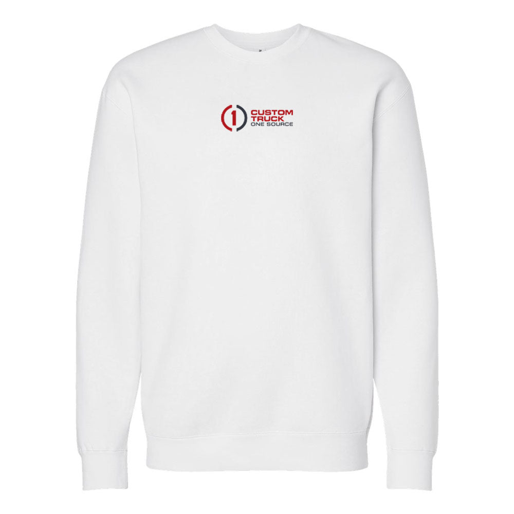 Center Chest Logo - Unisex Heavyweight Crewneck Sweatshirt - IND3000