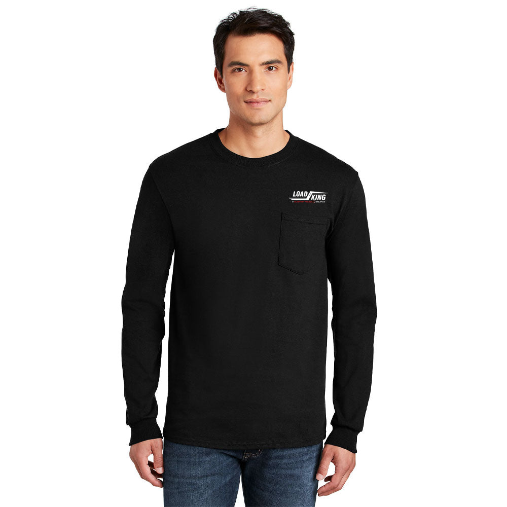 Gildan® - Ultra Cotton® 100% Cotton Long Sleeve T-Shirt with Pocket - 2410