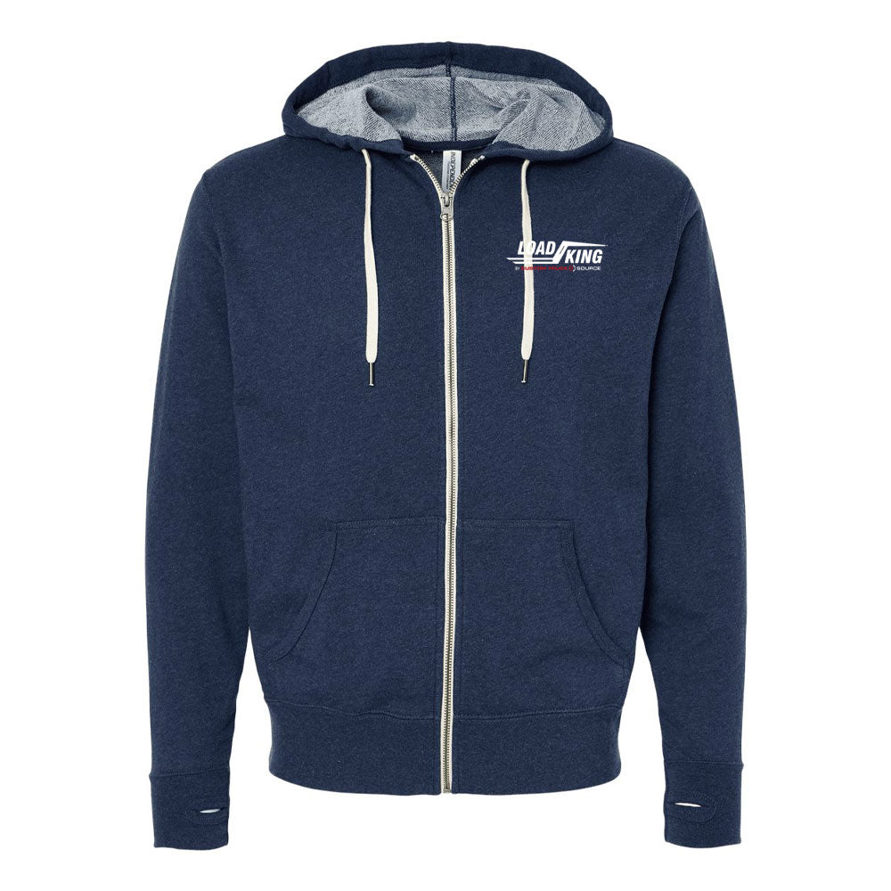 Independent Trading Co. - Unisex Heathered French Terry Full-Zip Hooded Sweatshirt - PRM90HTZ